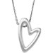 Elongated Heart Necklace or Pendant