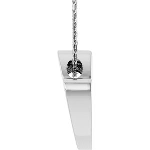 Elongated Heart Necklace or Pendant