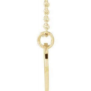 Script Initial Necklace or Pendant
