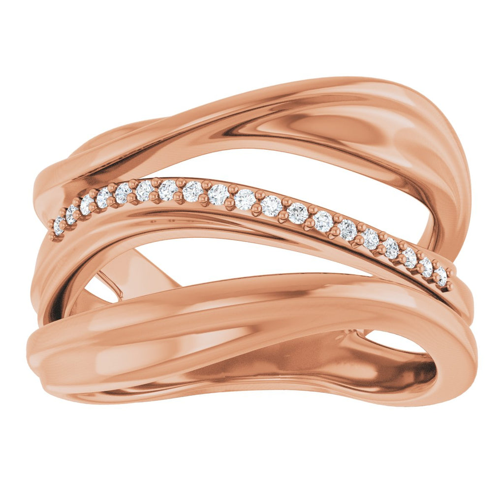 Accented Freeform Ring
