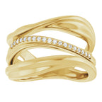 Accented Freeform Ring