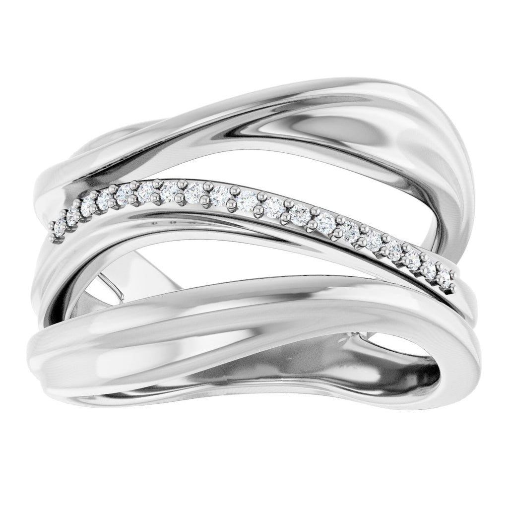 Accented Freeform Ring