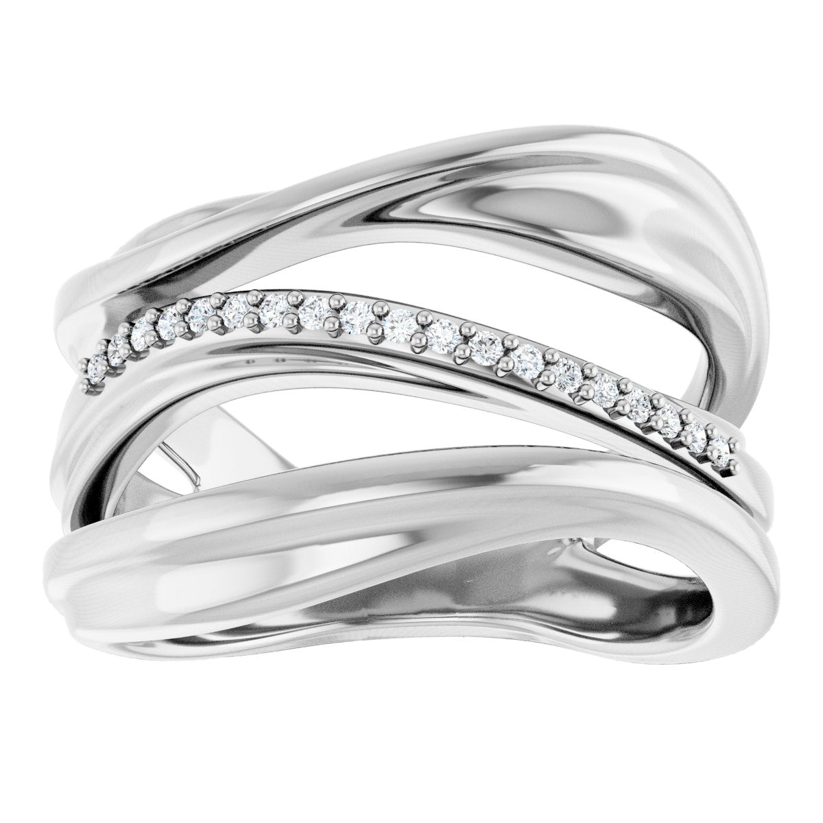 Accented Freeform Ring