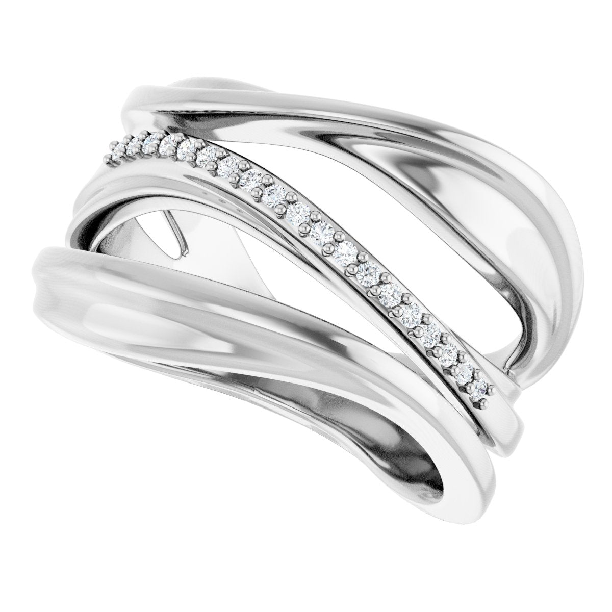 Accented Freeform Ring