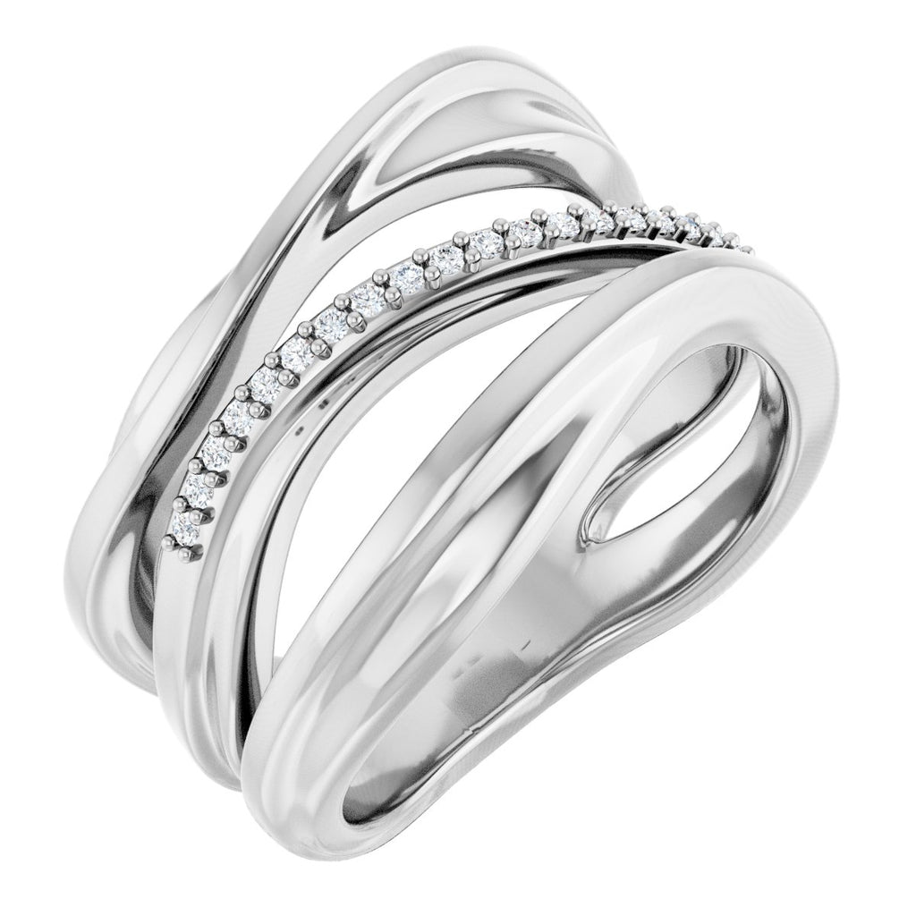 Accented Freeform Ring