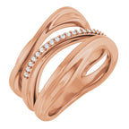 Accented Freeform Ring