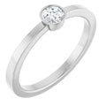 Bezel-Set Solitaire Ring