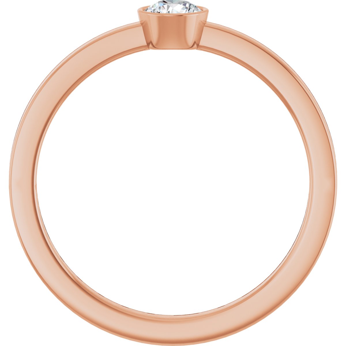 Bezel-Set Solitaire Ring