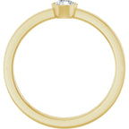 Bezel-Set Solitaire Ring
