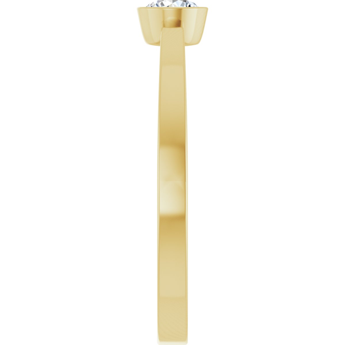 Bezel-Set Solitaire Ring