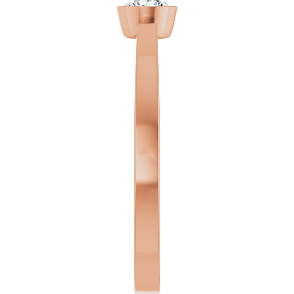 Bezel-Set Solitaire Ring