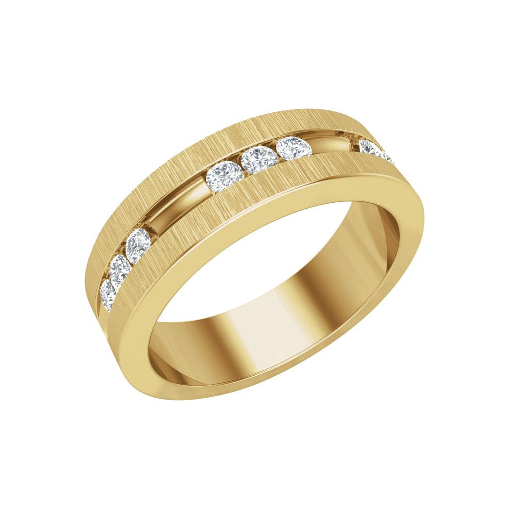 Accented Grooved Band with Finish