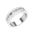 Accented Grooved Band with Finish