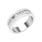 Accented Grooved Band with Finish