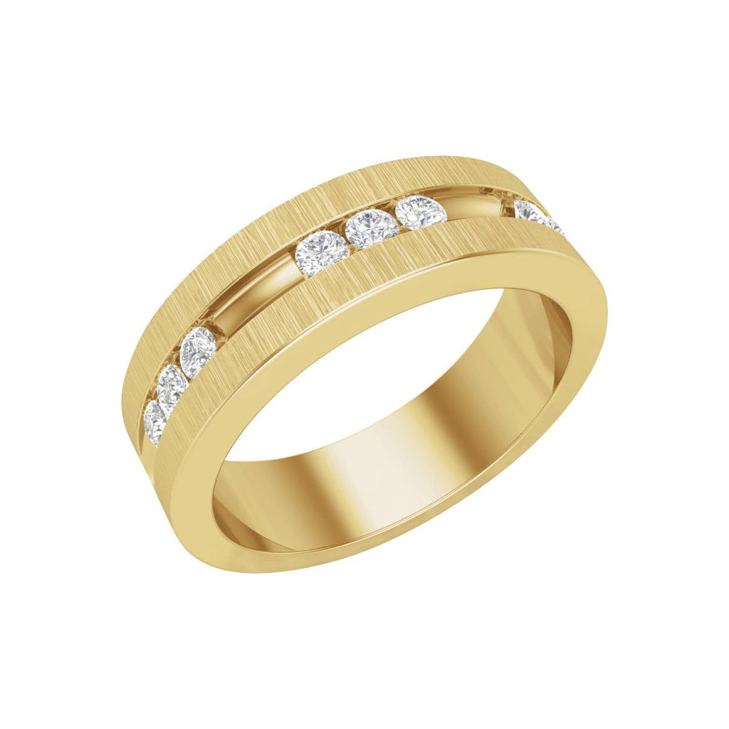 Accented Grooved Band with Finish