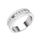 Accented Grooved Band with Finish