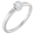 Bezel-Set Solitaire Ring