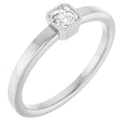 Bezel-Set Solitaire Ring
