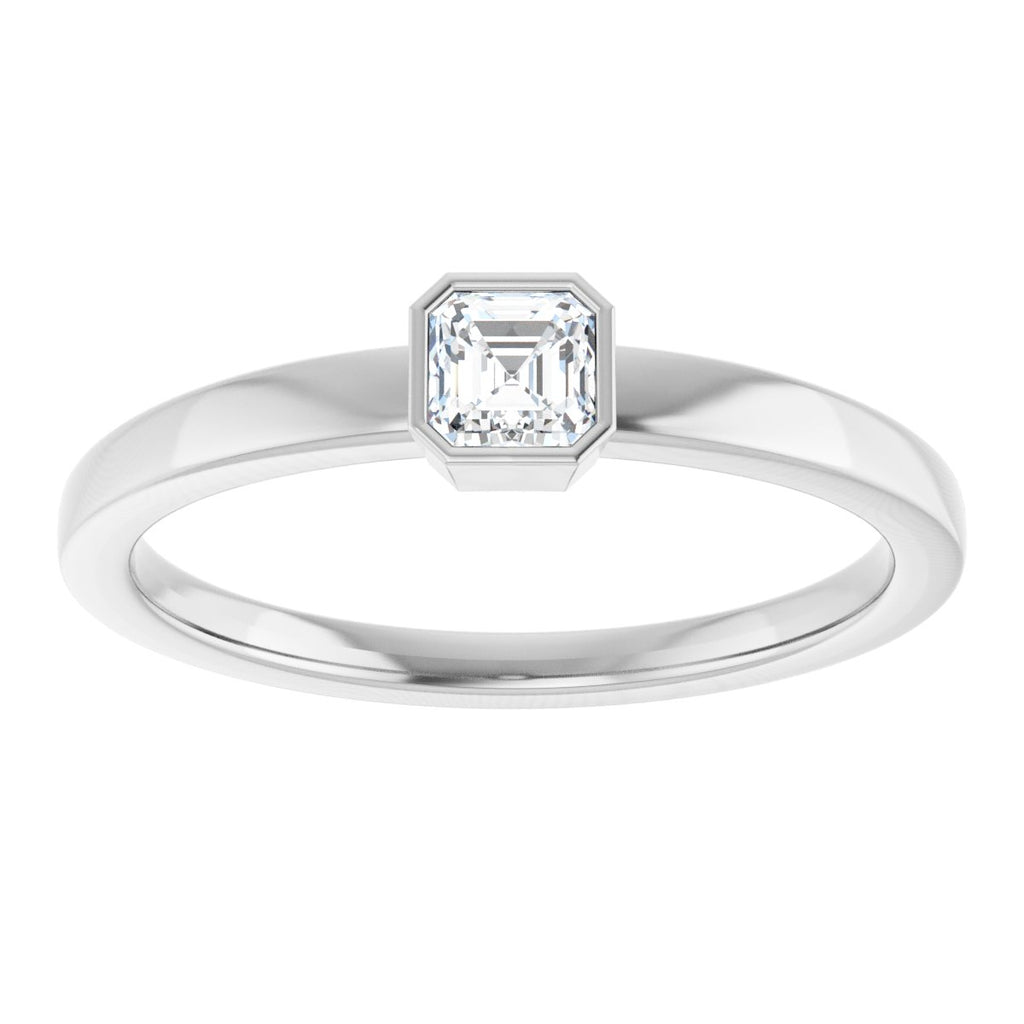 Bezel-Set Solitaire Ring