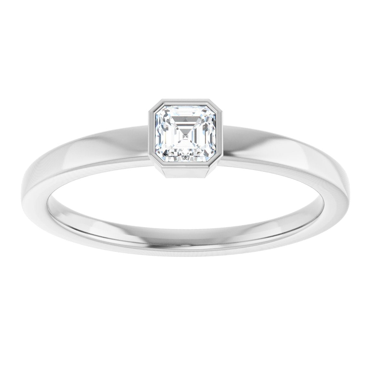 Bezel-Set Solitaire Ring