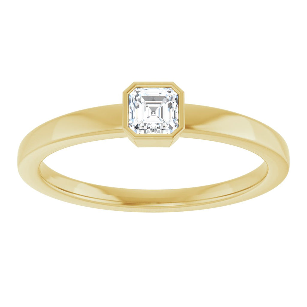 Bezel-Set Solitaire Ring