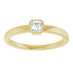 Bezel-Set Solitaire Ring