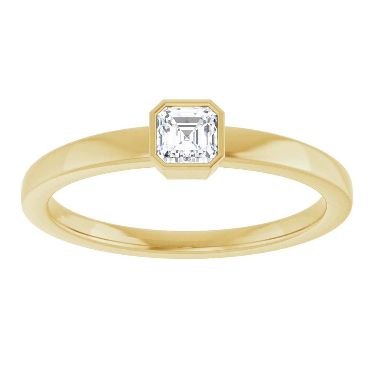 Bezel-Set Solitaire Ring