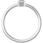 Bezel-Set Solitaire Ring