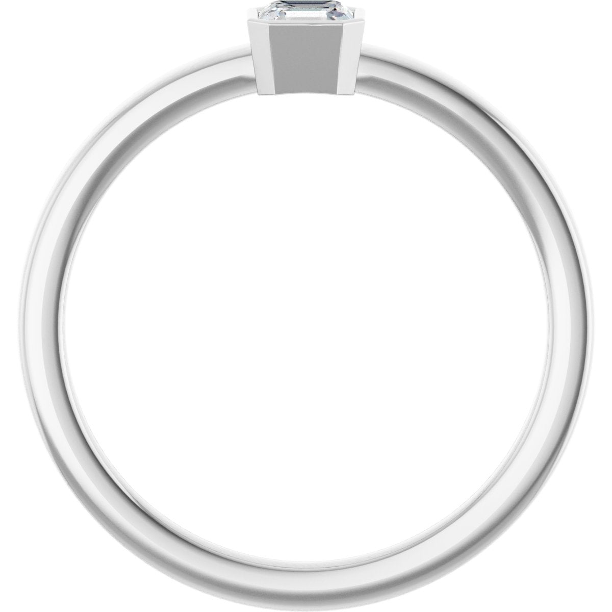 Bezel-Set Solitaire Ring