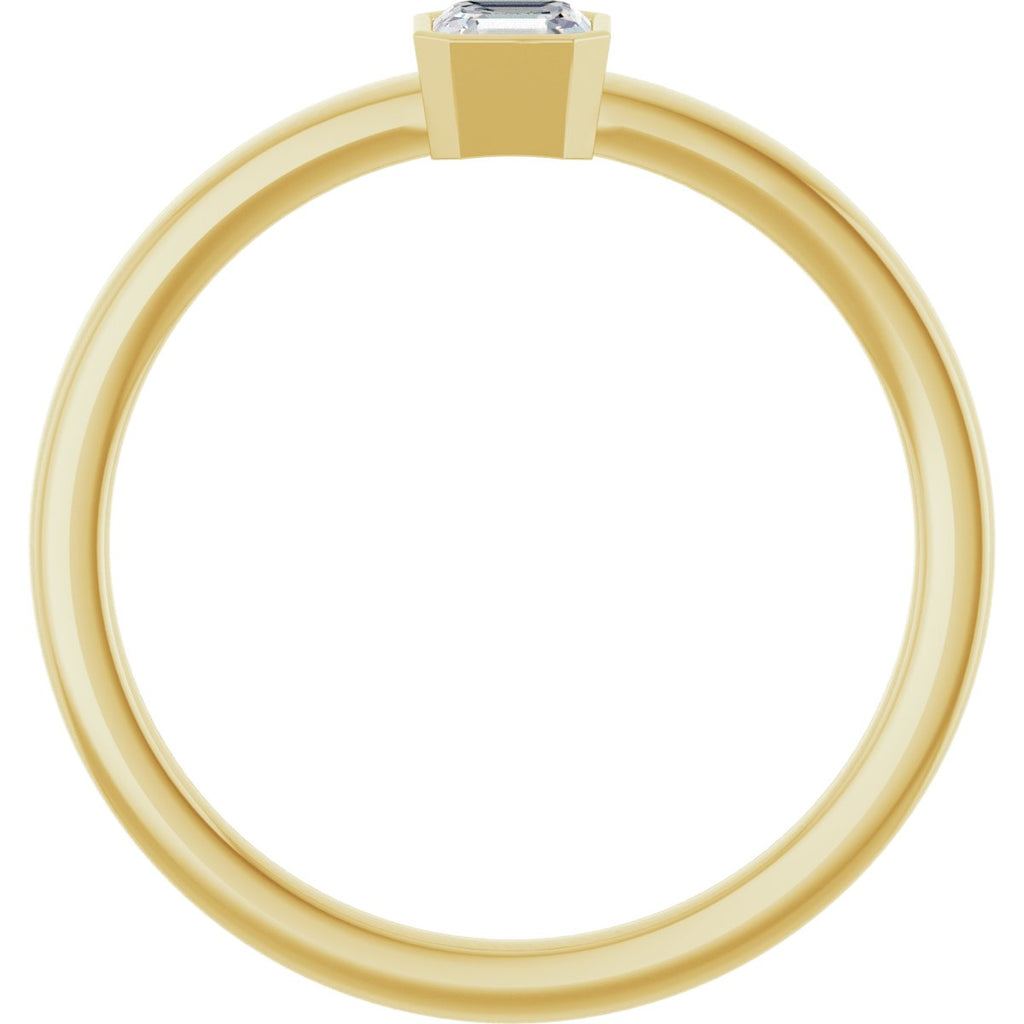 Bezel-Set Solitaire Ring