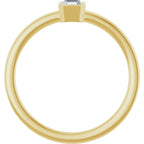 Bezel-Set Solitaire Ring