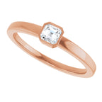 Bezel-Set Solitaire Ring