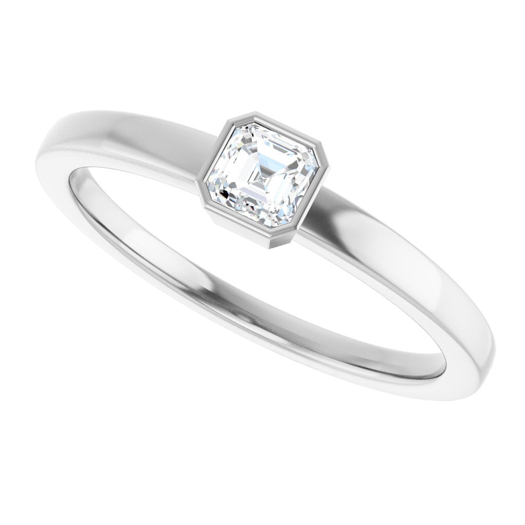 Bezel-Set Solitaire Ring