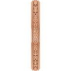 Milgrain Floral Flat Band