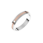 Milgrain Inlay Flat Band