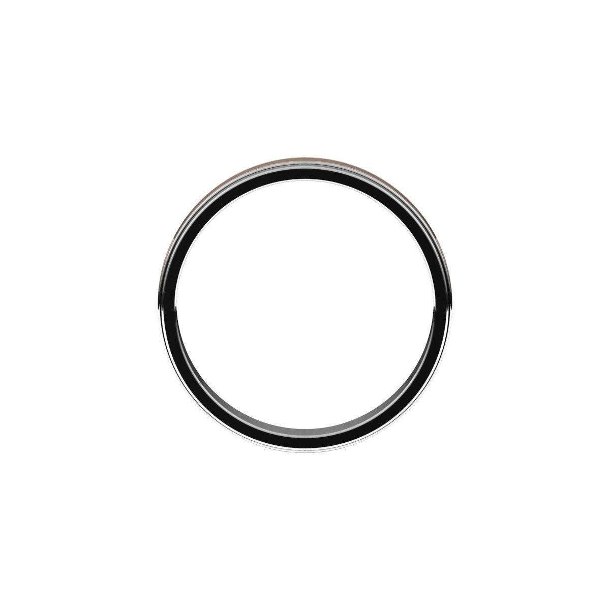 Milgrain Inlay Flat Band