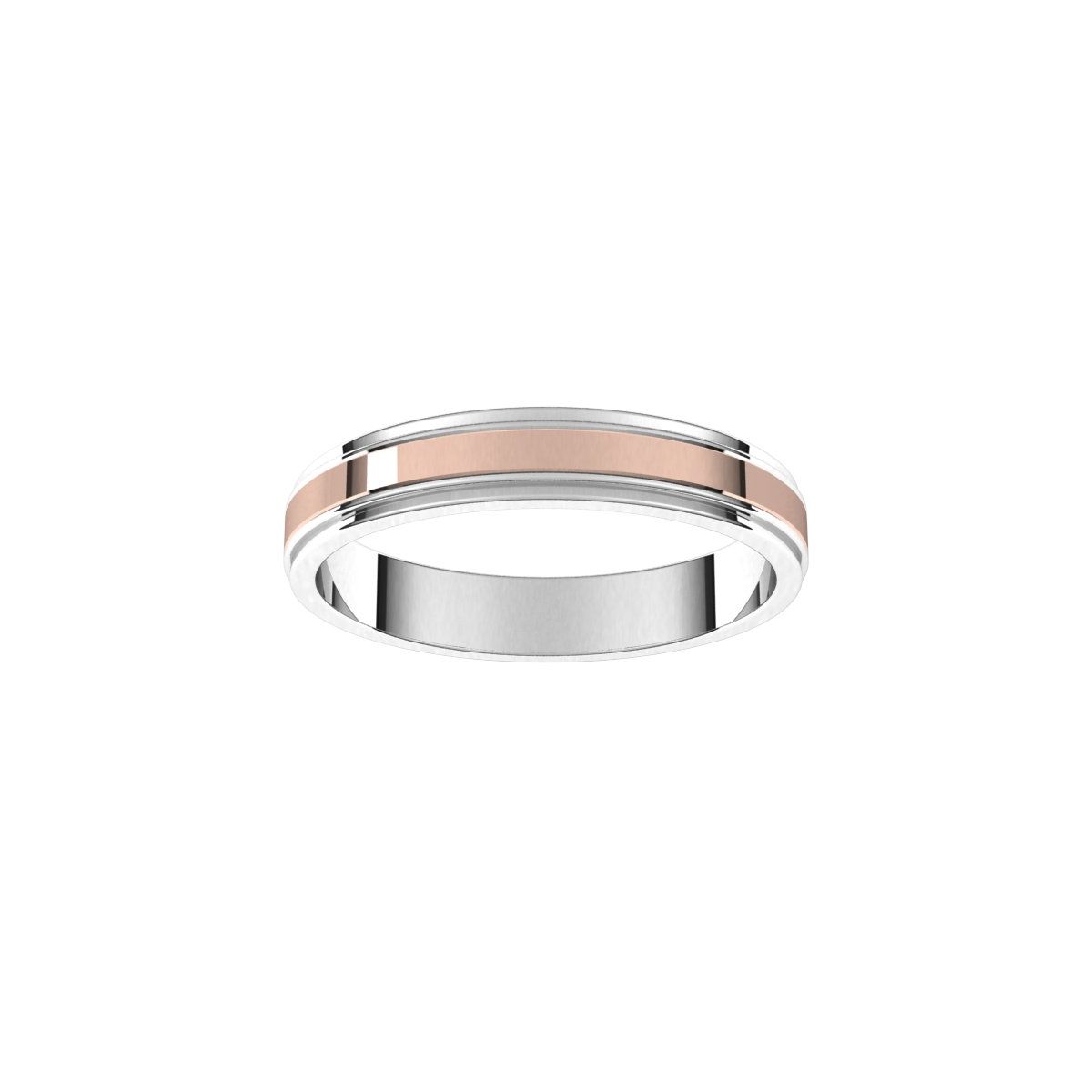 Milgrain Inlay Flat Band