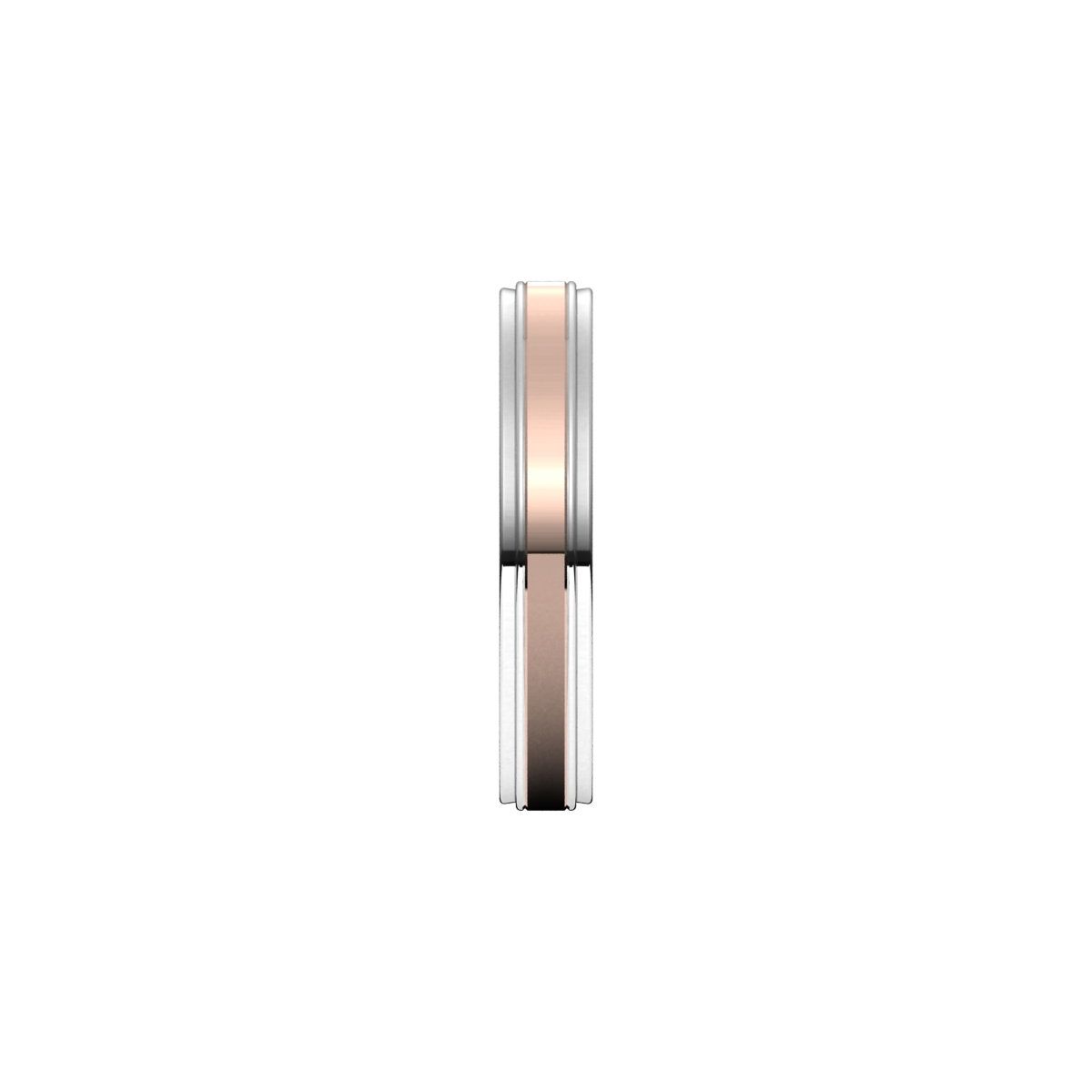 Milgrain Inlay Flat Band