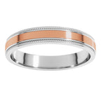 Milgrain Inlay Flat Band