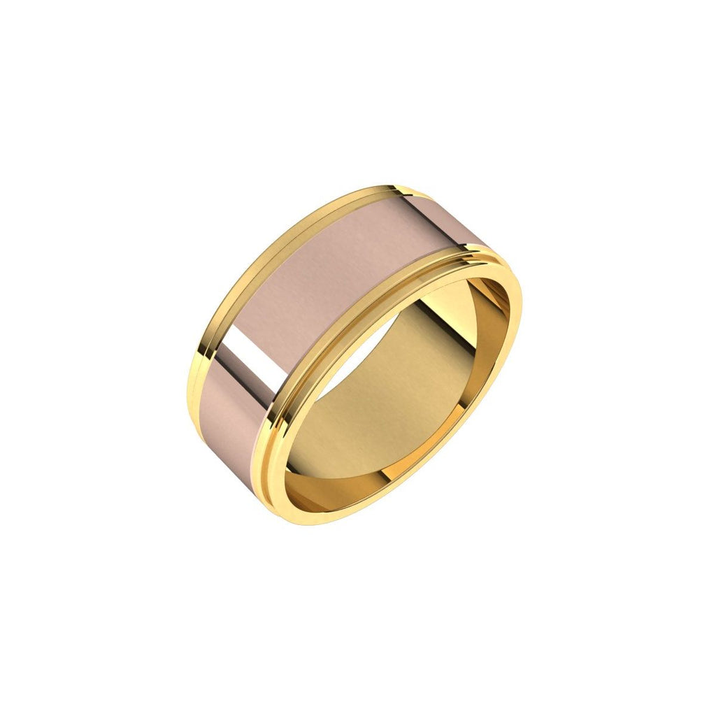 Milgrain Inlay Flat Band