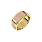 Milgrain Inlay Flat Band