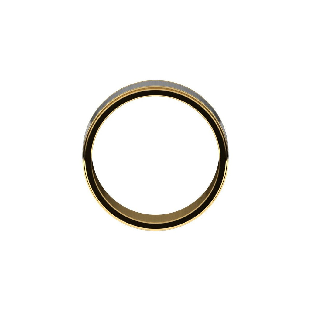Milgrain Inlay Flat Band