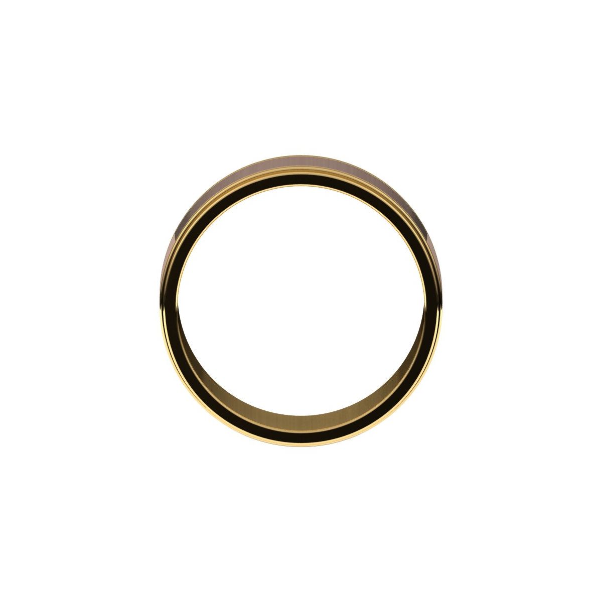 Milgrain Inlay Flat Band
