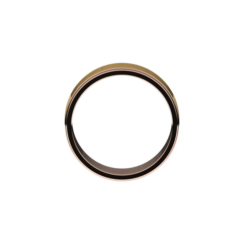Milgrain Inlay Flat Band