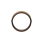 Milgrain Inlay Flat Band