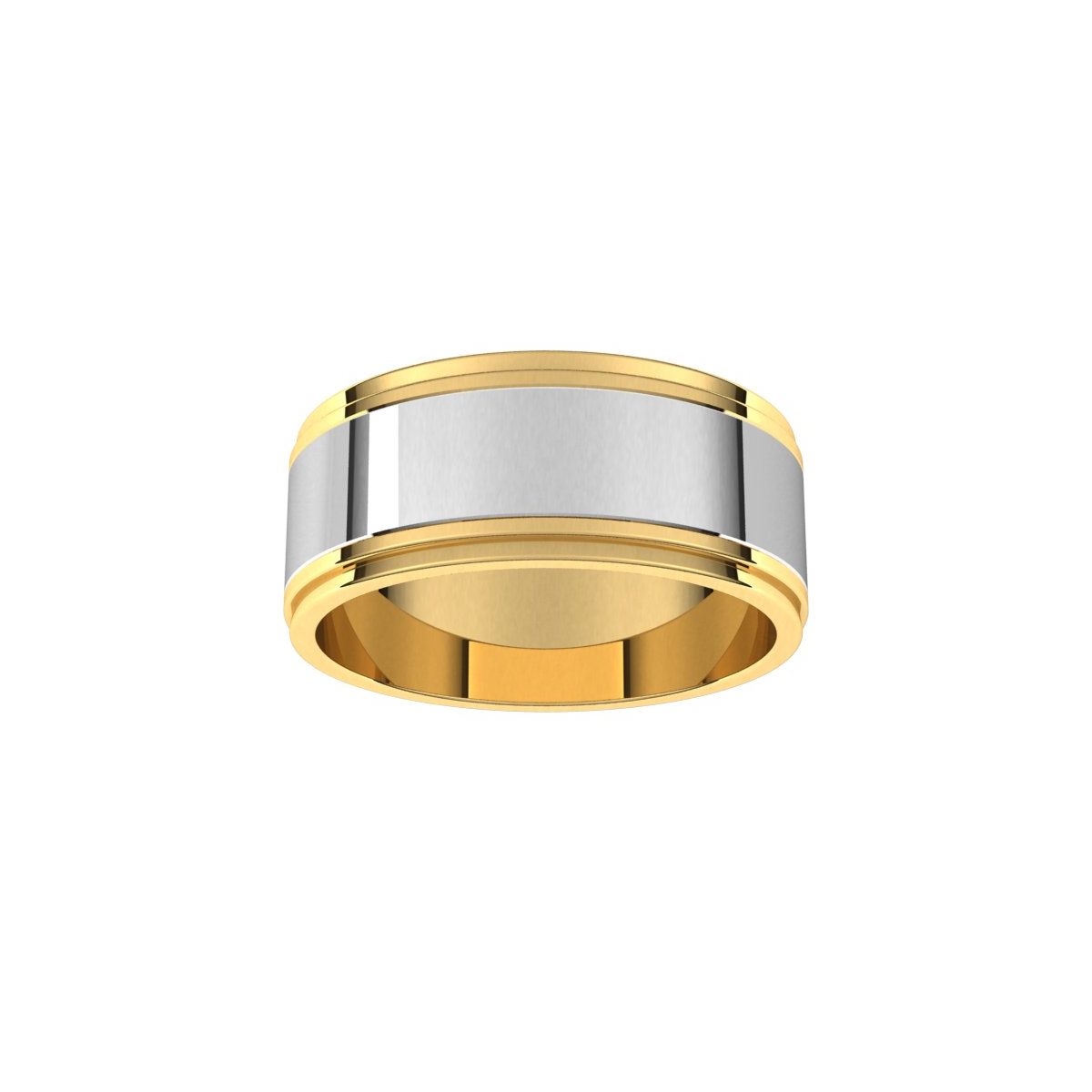 Milgrain Inlay Flat Band