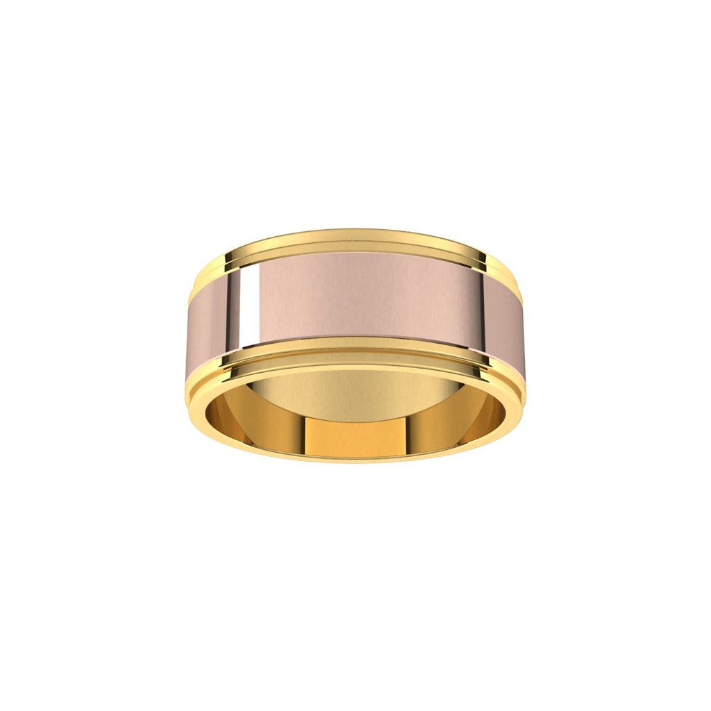 Milgrain Inlay Flat Band