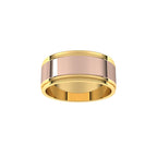 Milgrain Inlay Flat Band