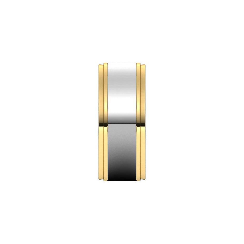 Milgrain Inlay Flat Band