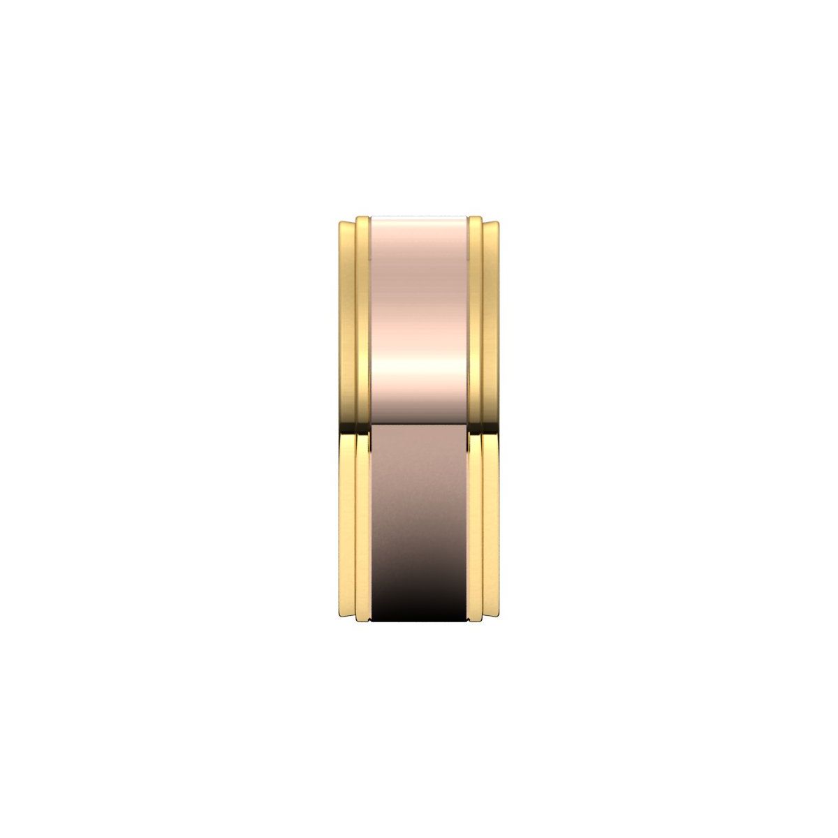 Milgrain Inlay Flat Band